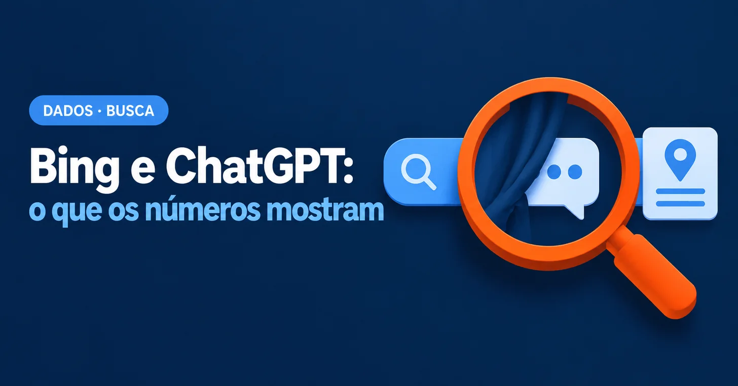 Tráfego do Bing e do ChatGPT: o que os números de dois sites mostram